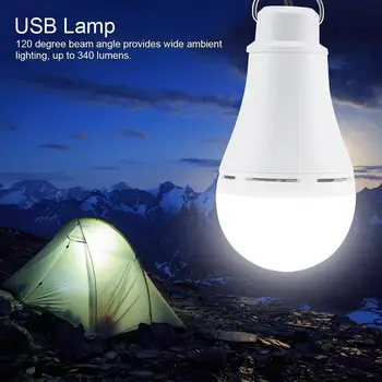 

Tent Bulb USB Switch 5W Flashlight Emergency Light Fishing Night Lamp Camping Lights Camping Bulb LED Travel Hiking Outdoor