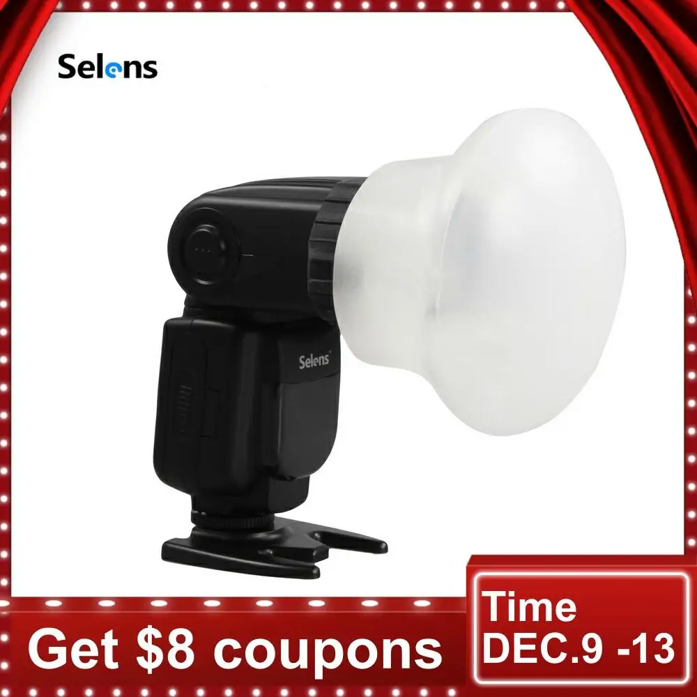 Tanie Nowy Selens magnetyczny silikonowy dyfuzor światła gumowa kula modułowa lampa błyskowa akcesoria do Canon Nikon Yongnuo na aparacie Speedlite