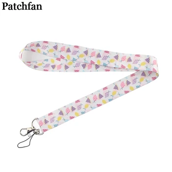 

20pcs/lot Patchfan Fruits funnyTags Strap Neck Lanyards for keys ID Card Pass Gym Mobile Phone USB badge holder Hang Rope A2271