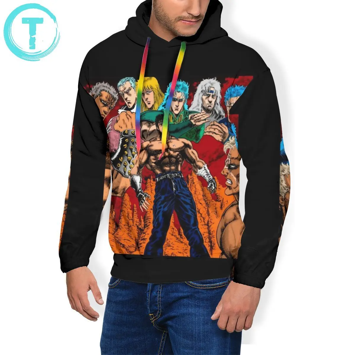 Felpa con cappuccio Hokuto No Ken Hokuto shinken final Musou Tensei felpe  con cappuccio uomo elegante Pullover felpa con cappuccio Over Size|Hoodies  \u0026 Sweatshirts| - AliExpress