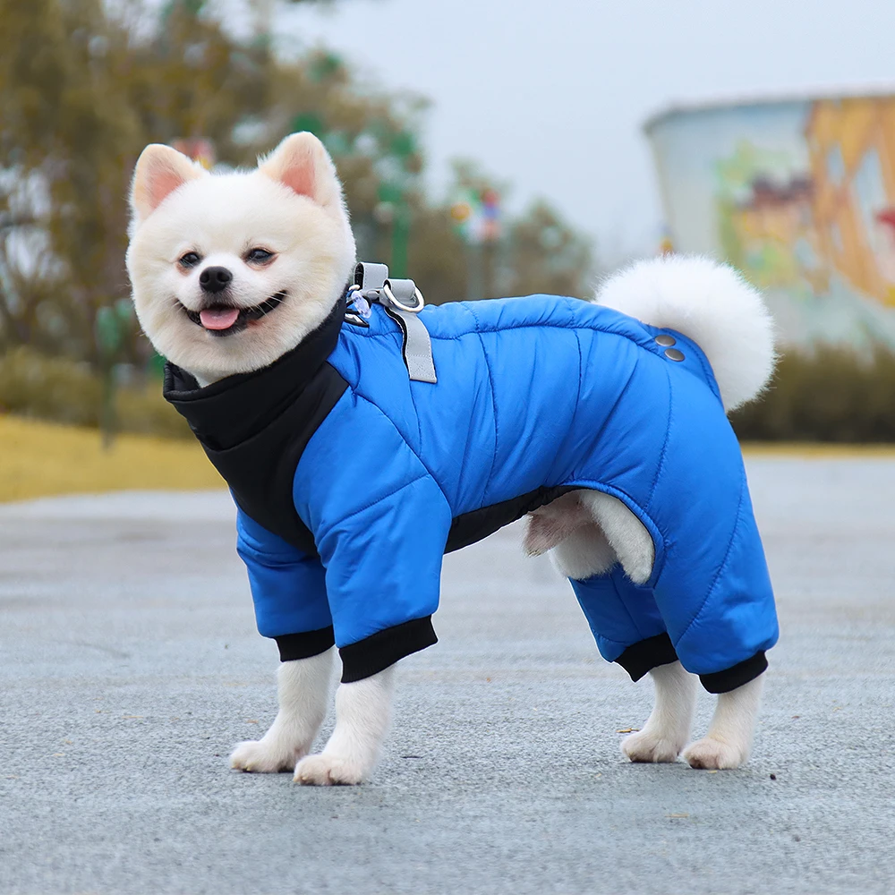 Best Waterproof Dog Coat Harness Hole Waterproof Winter Dog Jacket Harness Winter Aliexpress