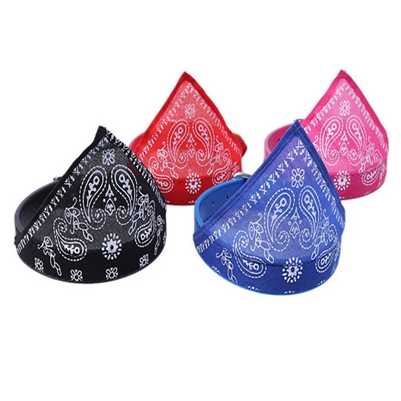 Adjustable Puppy Neck Collar Decor Cloth Pet Kitten Cats Dogs Accessories Printed Small Medium Dog Ties | Дом и сад