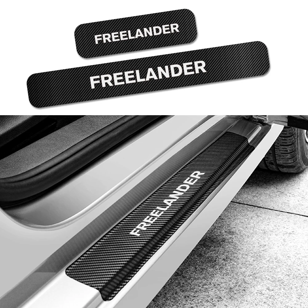 4 шт. наклейки на пороги автомобиля LAND ROVER FREELANDER Защитная Наклейка против царапин