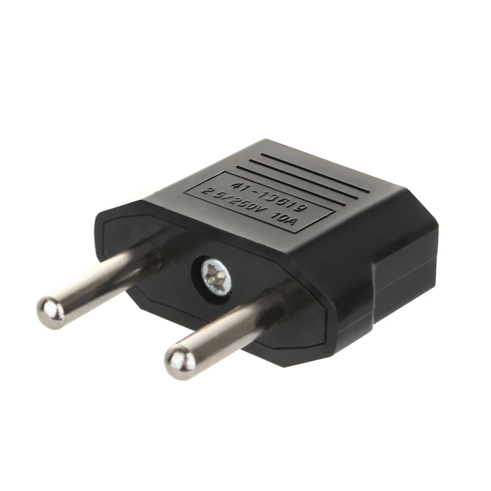 Senzeal ABS черный ЕС 2,5 V-250 V Мощность переходник аквариум электрическая розетка разъем преобразователь: 2 Pin адаптер для путешествий-1 шт