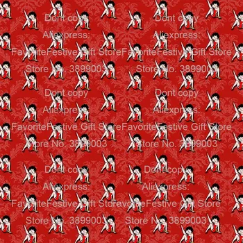 

165*100cm Bad Girl Sexy Betty Cloth costura Quilting Fabric for Patchwork Needlework DIY Handmade Tela Material Christmas Decor