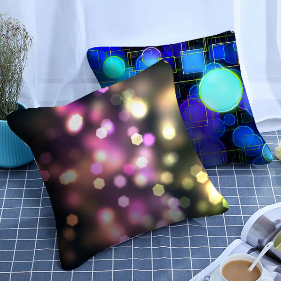 

Nanacoba Night Neon Lights Pillow Case Home Decoration Christmas Colorful LED Pillowcase for Living Room Sofa Bed Cushion Cover