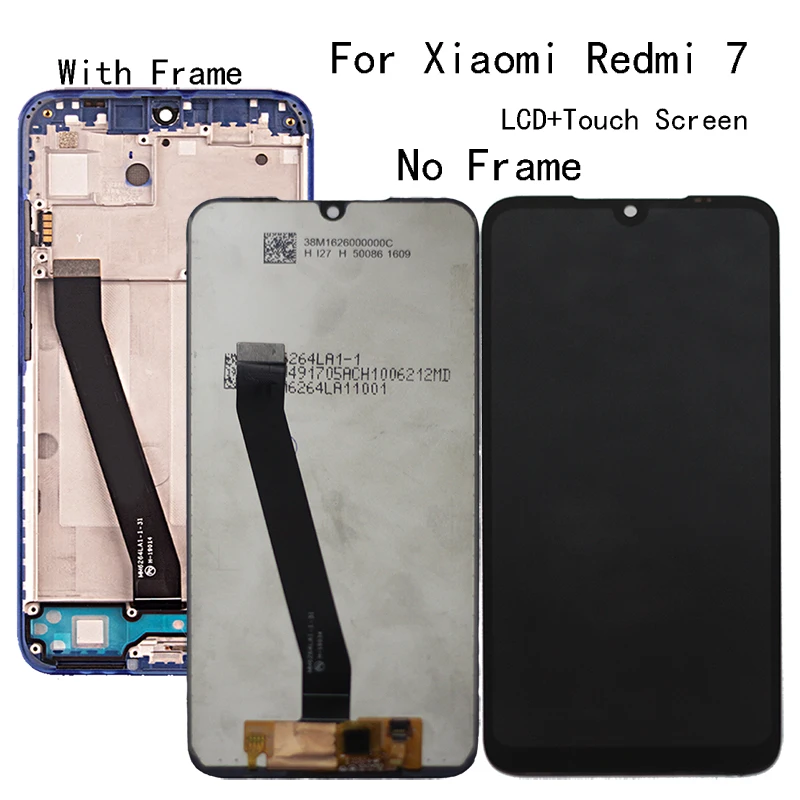 

6.26" original LCD For Xiaomi redmi 7 LCD display + touch screen digitizer replacement Assembly for Redmi7 display repair parts