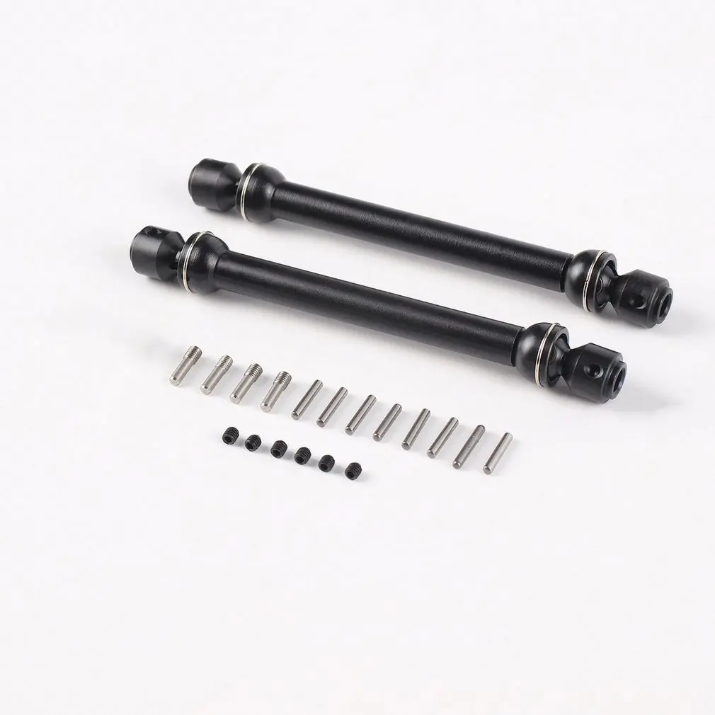 

HOT 2PCS Stainless Steel Universal Drive Shaft Transmission 112-152mm for SCX10 D90 RC4WD RC Crawler Car Part Accessories
