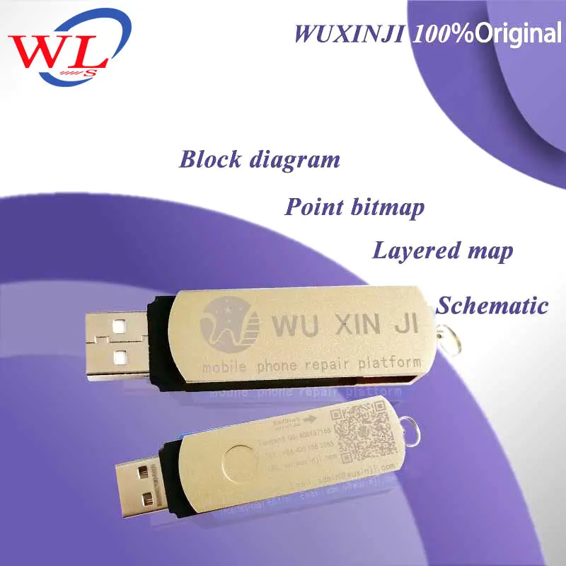 WL WXJ-1 новейшая WUXINJI Dongle платформа wu xin ji для iPhone iPad samsung битовые карты колодки материнская плата схема карта