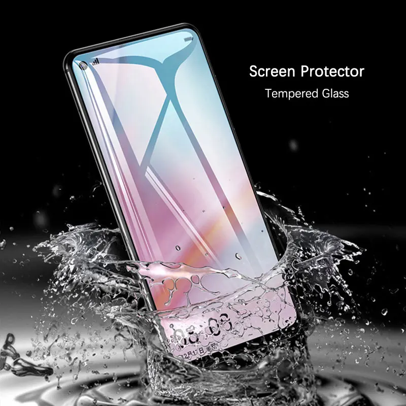 2 шт из закаленного стекла для Vivo Y7S протектор экрана 9D 9H Ультра тонкое стекло