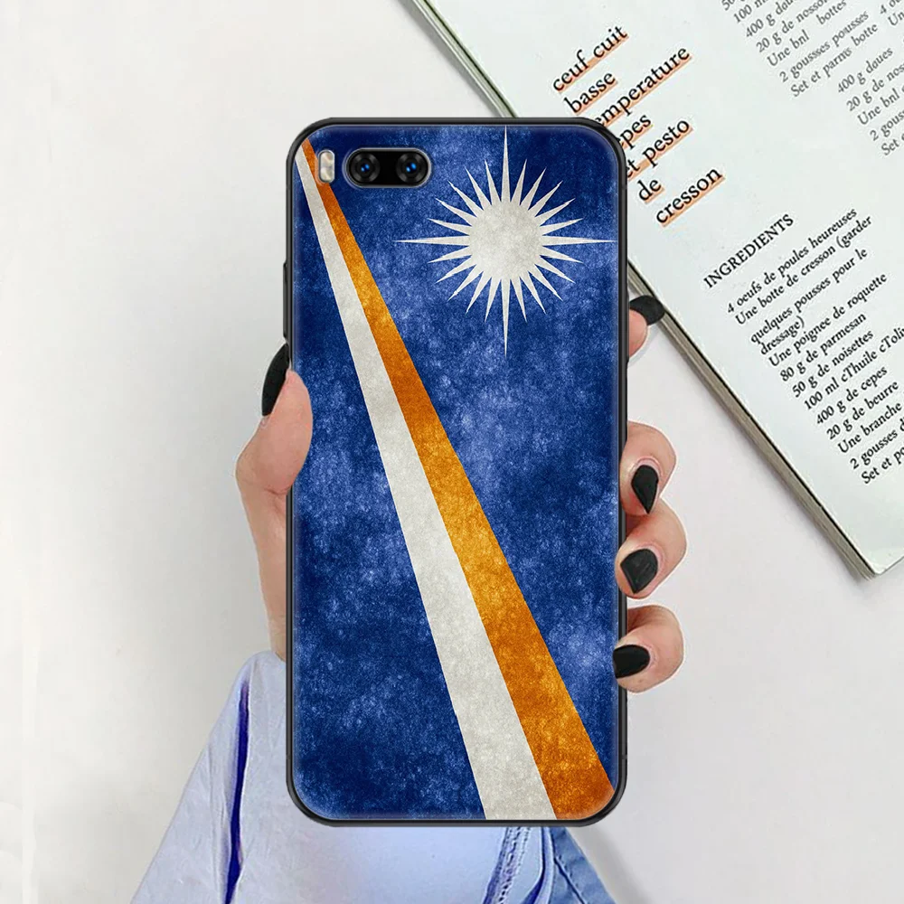 Marshall Island National Phone case For Xiaomi Mi Max Note 3 A2 A3 8 9 9T 10 Lite Pro Ultra black art cover tpu cell cover xiaomi leather case glass Cases For Xiaomi
