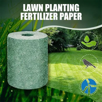 

Hot Biodegradable Grass Seed Mat 20cmx300cm Lawn Planting Fertilizer Paper All In One Growing Solution for Lawns Dog Patches