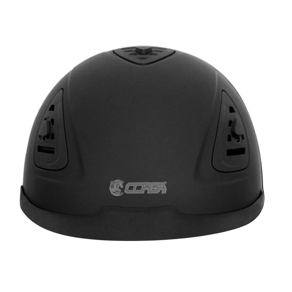 CE Adjustable Children Horse Riding Helmet Safety Hat Protective Gear Black 52-56cm 57-61cm