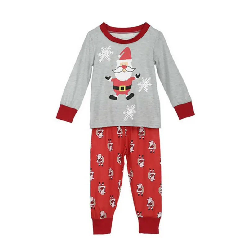 Emmababy, рождественский пижамный комплект с Сантой для всей семьи, одежда для сна для женщин и детей, одежда для сна