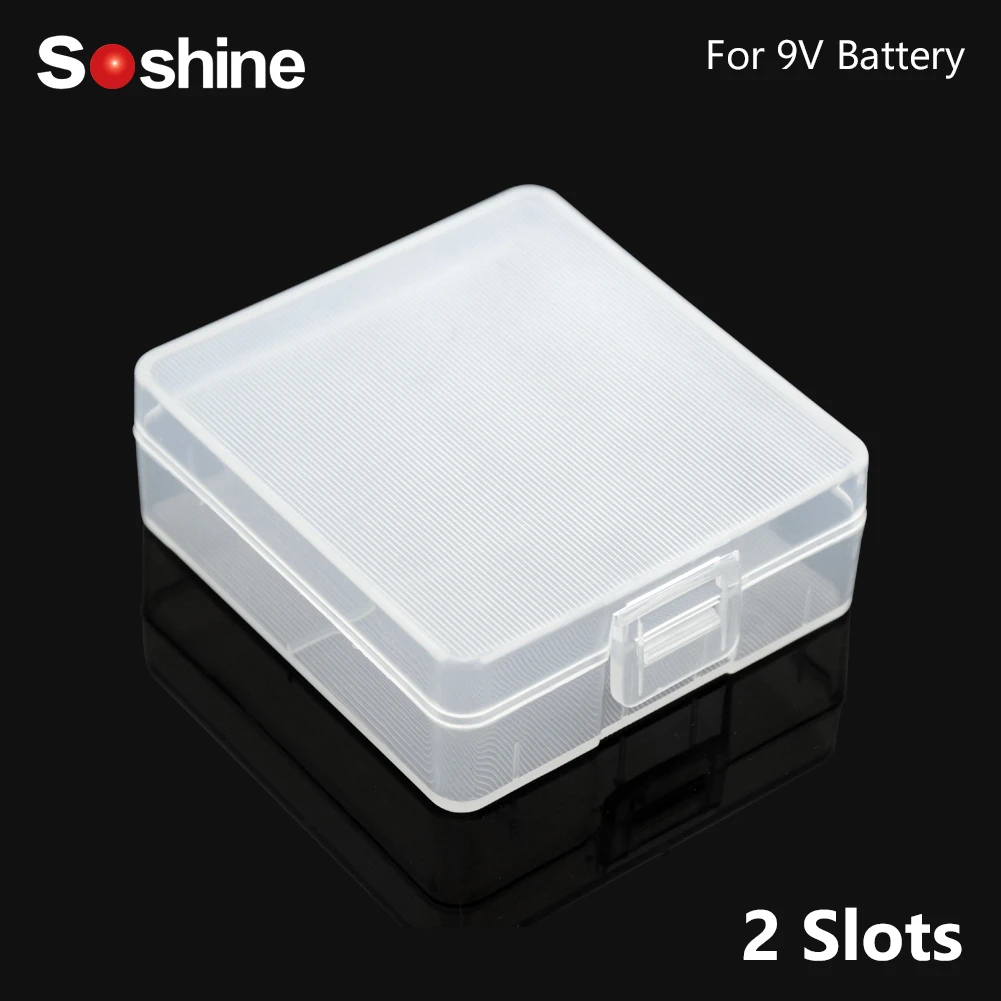 battery case 1x 2x 9V 6F22 Plastic Storage Box for 1Pc 2pcs 9V 6F22 Cell