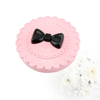 

1PC False Eyelash Storage Case Professional Fake Eyelash Storage Box Lovely Bowknot Eyelash Storage Box with Mirror Portable Eye