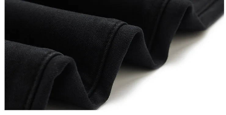 Новые черные повседневные зимние джинсы для мужчин модные простые бархатные теплые джинсы мужские толстые флисовые брюки плюшевые мужские джинсы