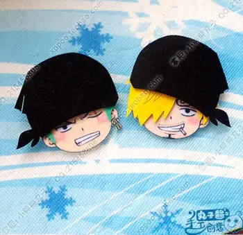 

Anime One Piece Roronoa Zoro Vinsmoke Sanji Figure 4896 Badges Nonwoven Fabric Button Brooch Pin Gifts Kids Toy