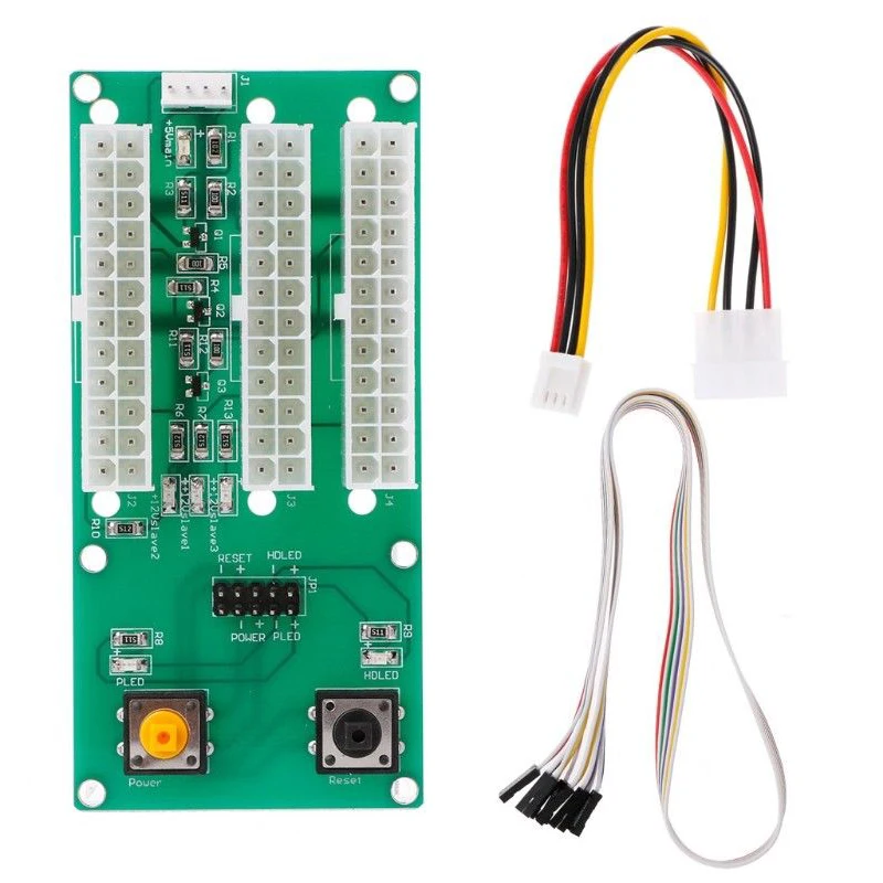 

3 Power Supply Starter Board 4Pin Ide 24Pin Extender Card For Btc Miner