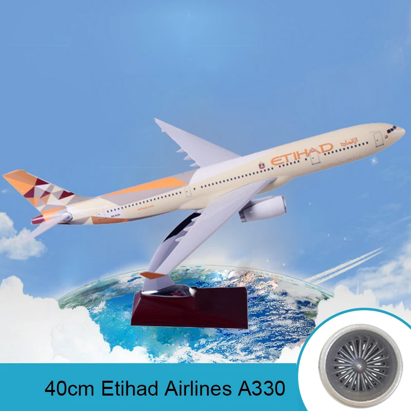 40 см смолы A330 с трёхмерными чертёжами Аэробус Etihad авиакомпании дыхательные пути