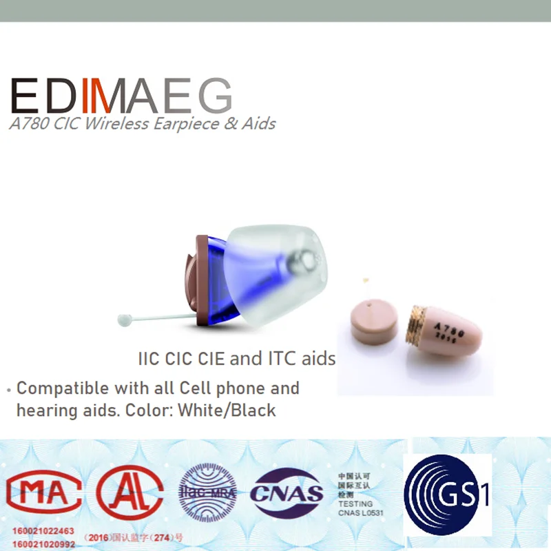 EDIMAEG A780 IIC CIC Hearing Aid &amp Wireless earpiece Mini Earbud Invisible Earphone Headsets (Only A780)) | Мобильные телефоны и