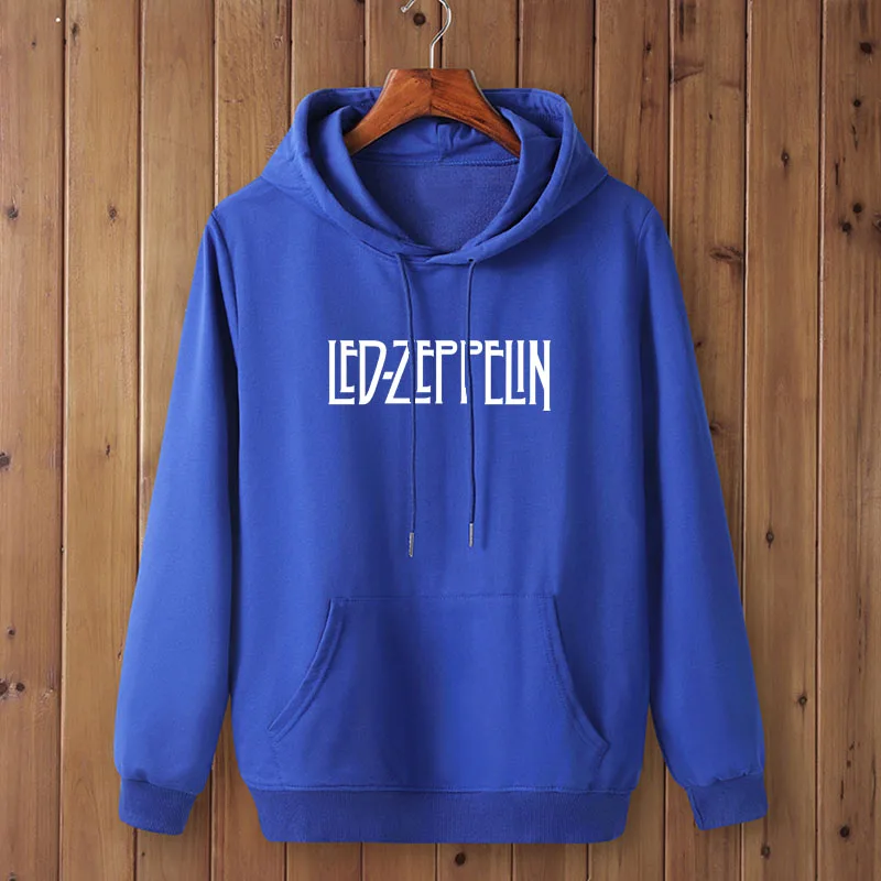 Модный светодиодный Свитшот Led Zeppelin одежда толстовка с капюшоном для мужчин осень зима хип хоп с капюшоном - Цвет: blue-W