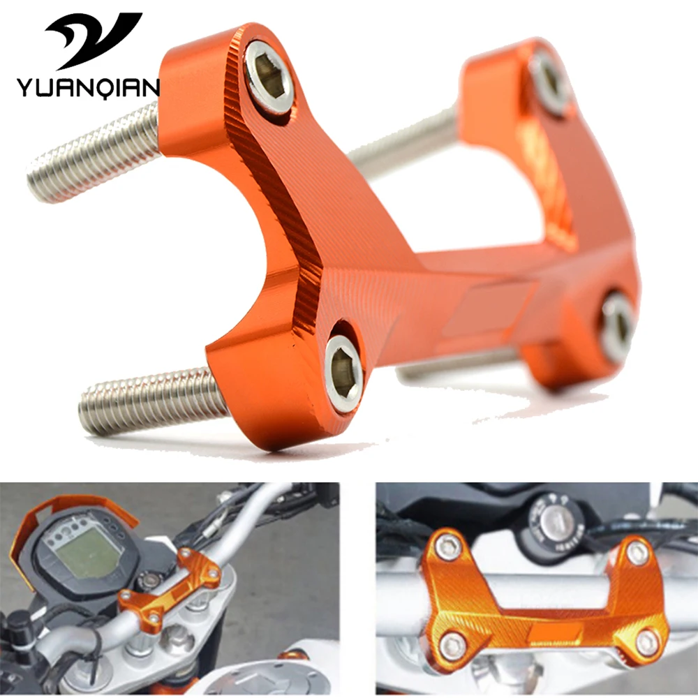 

Motorcycle Accessories moto CNC Aluminum Handlebar Mount Clamp Top Cover For Yamaha MT-09 for KTM DUKE 125 2006-2013 2014 2015
