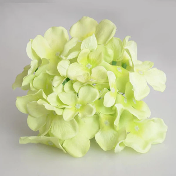 Искусственная гортензия букет цветок, шелковые цветы с бесплатным стержнем для дома украшение для свадьбы подарок Лучшая цена - Цвет: Light Green
