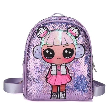 

LOL Surprise Doll Bag Backpack Toys LOL Children Sequins Tide Sequins Backpack LOL Doll Small Fresh Cute Bag for Children Gift