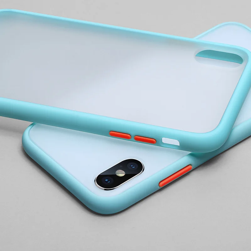 Противоударный защитный чехол для iPhone XS Max X XR 7 8 6 6S Plus, мягкая рамка, жесткая задняя крышка из поликарбоната для iPhone 11 Pro Max, прозрачный чехол - Цвет: 3