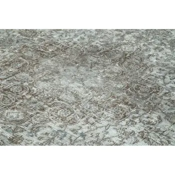 

284x377 Cm Grey Handmade Overdyed Large Area Rug-9x12 Ft