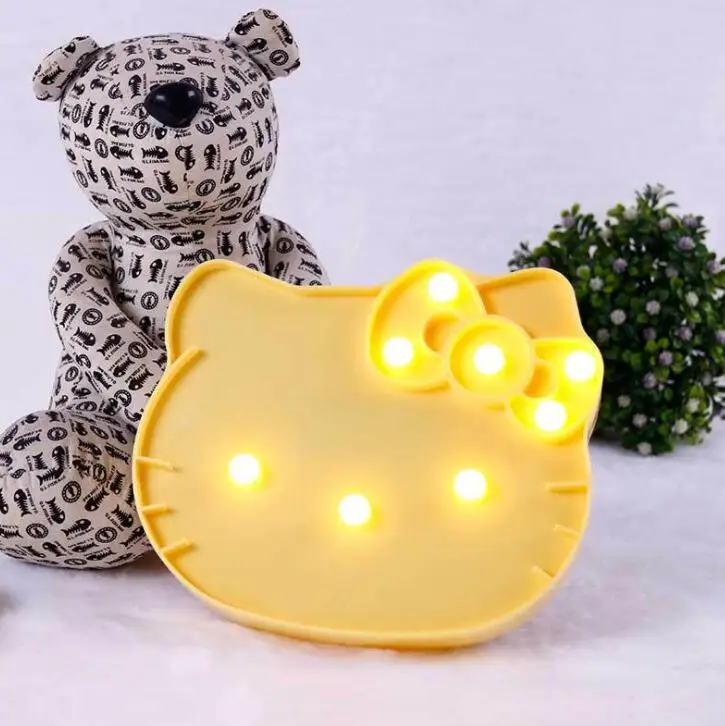 

Led modelling lamp creative cartoon Hello KitI cat modelling lamp party Decorative Night Lamp