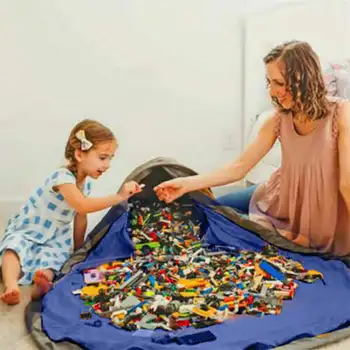 

Toy Storage Bucket Bag Quick Storage Clean-up Container Toy Contain Barrel