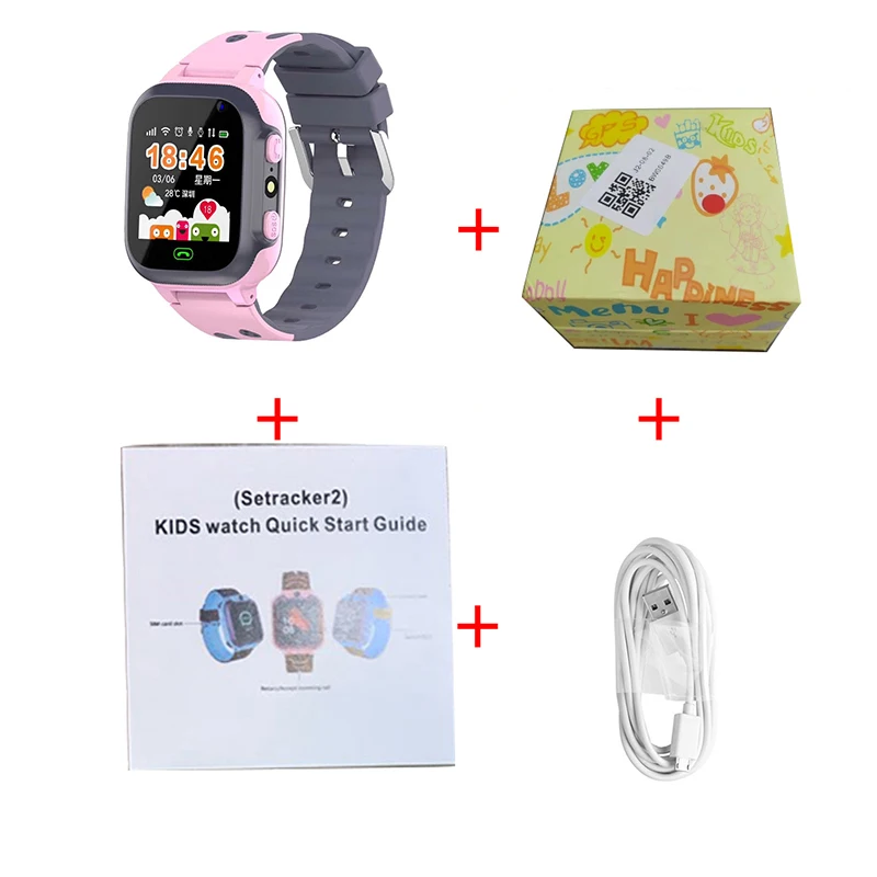 option 4 Z1 LBS, умные детские часы, SOS Вызов, поиск местоположения, детский локатор, трекер, анти-потеря, монитор, детские часы, IOS и Android - Цвет: option 4