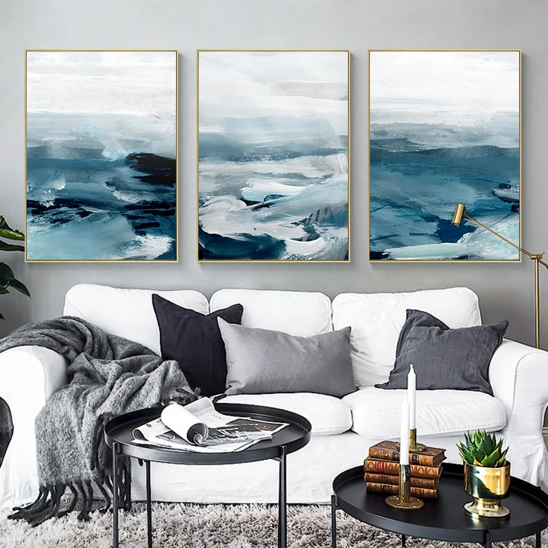 Скандинавская искусство Норвежское море фотосессия винтажные настенные постеры