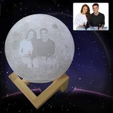 По индивидуальному заказу 2 16 Цвета 3D принт светодиодный луна светильник сенсорный выключатель светодиодный ночник с 24 кнопок пульта дистанционного управления для малышей и детей постарше детские украшения дома