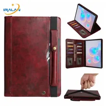 Высококачественный чехол из искусственной кожи для samsung Galaxy Tab S6 10,5 SM-T860 SM-T865 чехол для планшета для Tab S6 10,5 ''+ пленка+ стилус