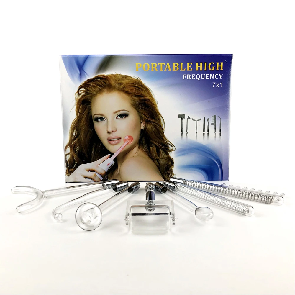 High Frequency Electrodes 7pcs Kit Replace Wand For Hf Facial Machine