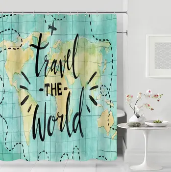 

Classical Upscale Cartoon Flowers Pattern 3D Shower Curtains Waterproof Thickened Bath Curtains for Bathroom Customizable