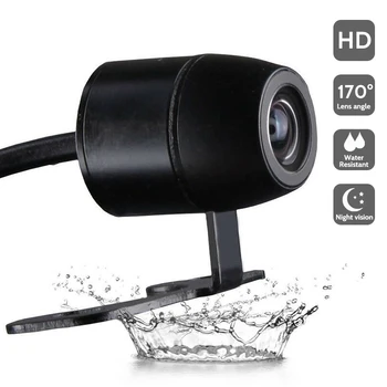

Mini HD Night Vision Car Rear View Camera 170° Wide Angle Reverse Parking Camera IP68 Waterproof LED Auto Backup Monitor