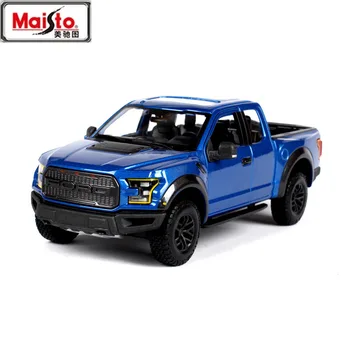 

MAISTO 1:24 2017 FOD F-150 RAPTOR PICKUP Simulation Alloy Off-road Car Model Collection Model Toy Gift Decoration Free Shipping
