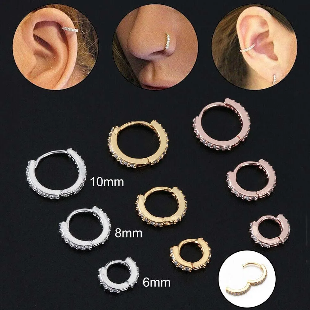 Leaves Shape Rhinestone Surround Hoop Earrings Round Earrings Lovers Circle Ear Ring Women Crystal Small Earring Jewelry Gift