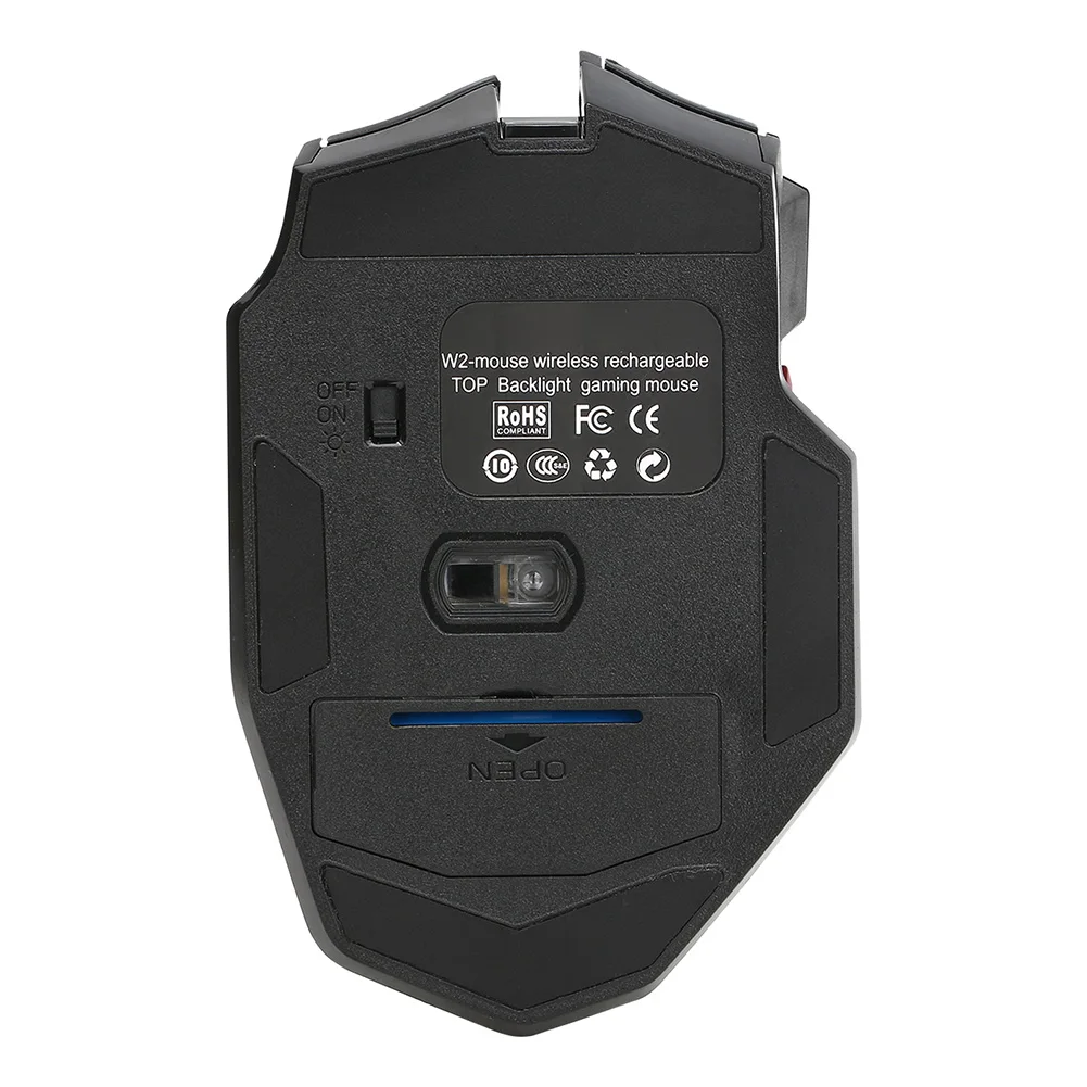 Для ПК ноутбук USB Беспроводная перезаряжаемая игровая мышь 1600 dpi 2,4 GHz Беспроводная оптический геймер мышь эргономичная игровая мышь