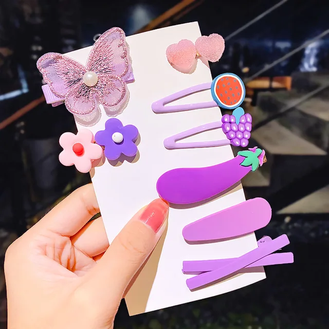 3pc Kiddies Rainbow Hair Clips main image 0