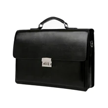 Портфель с защитой от краж для деловых мужчин, сумка высокого качества из искусственной кожи, короткий чехол, сумки для мужчин, черный, коричневый, классический цвет, сумка