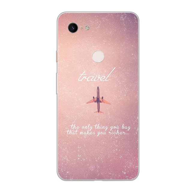 ciciber Funda Case for Google Pixel 5 4 3 2 XL Luxury Map Wanderlust Fashion Vogue Soft Silicone for Google Pixel 4a 3a XL Coque W2036