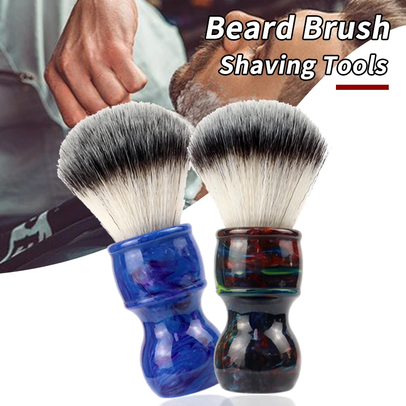 

Высококачественная искусственная щетка для бритья, Мужская кисть для бритья с полимерной ручкой