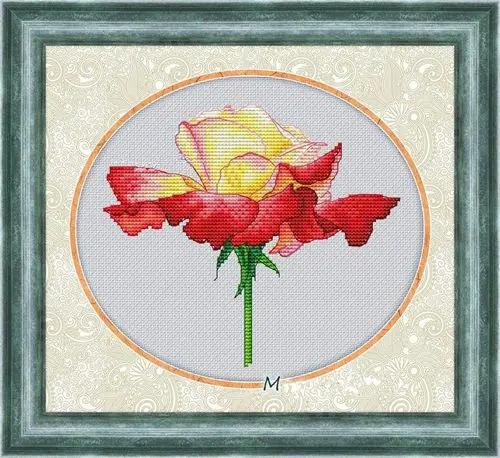 

tt Mouse avatar Counted Cross Stitch Kit Cross stitch RS cotton with cross stitch Phonograph A gorgeous rose