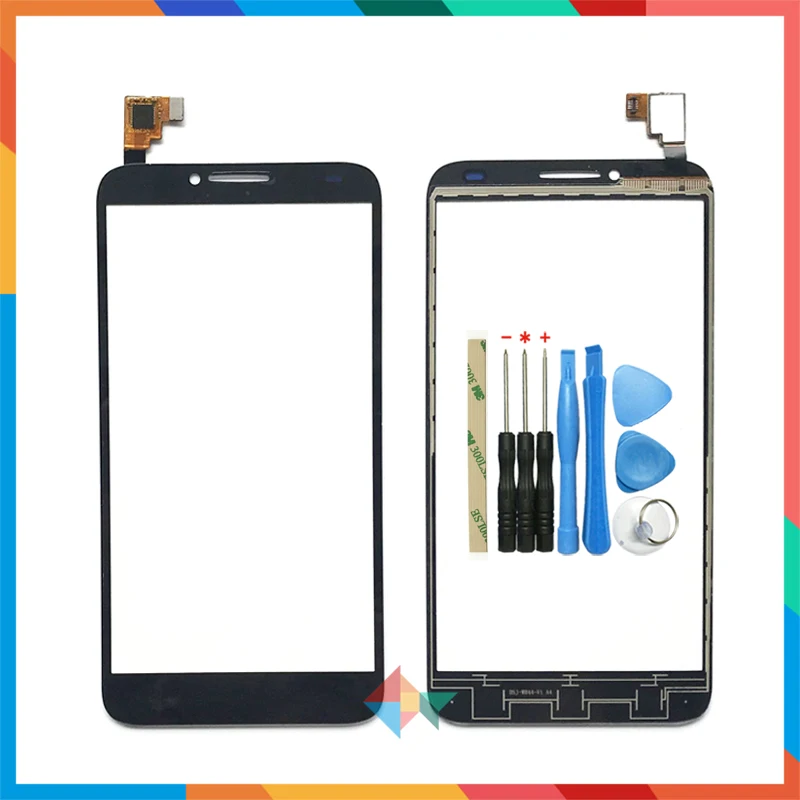 5.0 "Di Alta Qualità Per Alcatel One Touch Idol 2 6037 Ot6037 Touch Screen Digitizer Pannello Frontale Del Sensore Dell'Obiettivo In Vetro