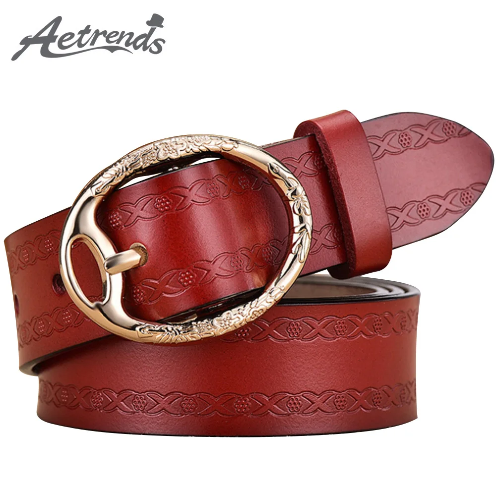 Tennessee Brass Buckle Leather Work and Uniform Casual Jean Belt for Men